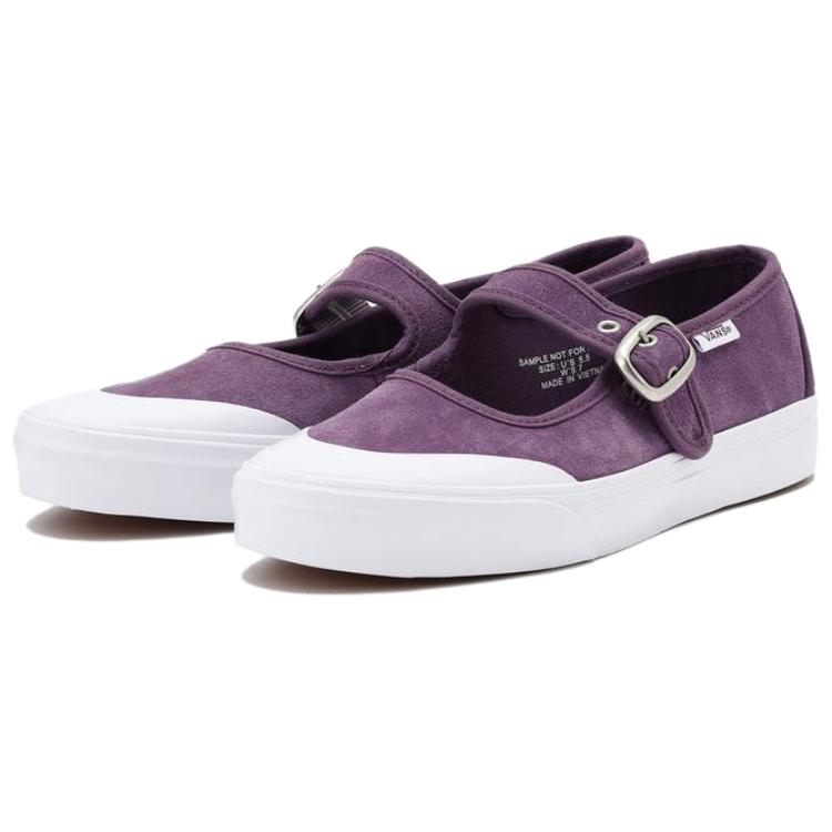 Vans Style 93 Leather Fashion Comfortable Flat Mary Jane Shoes Women shoes Purple VN000CRRCIF