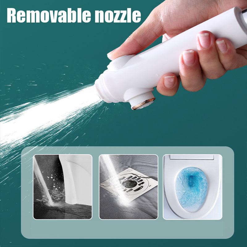 Hollow Out Design High Pressure Shower Head 3 Modes One-Key Stop Spray Nozzle High Pressure Water Saving Spray Showerhead