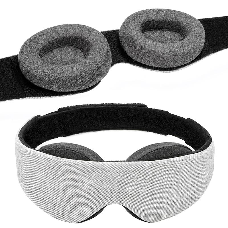 Maschera per Dormire 3D 100% Oscurante Patch Occhi Zero Pressione Occhi Benda per Viaggio Ufficio Sonnellino Meditazione Lavoro a Turni