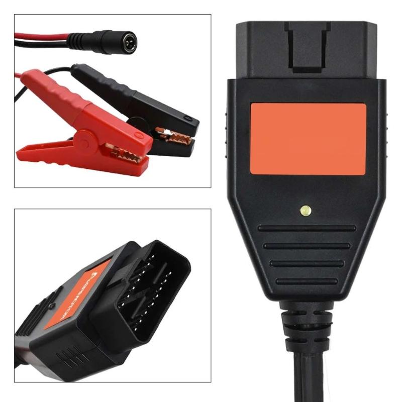 Emergency Power Supply OBD2 Connector Battery Clip For Quick Car Battery Jump Start And Safe Charging