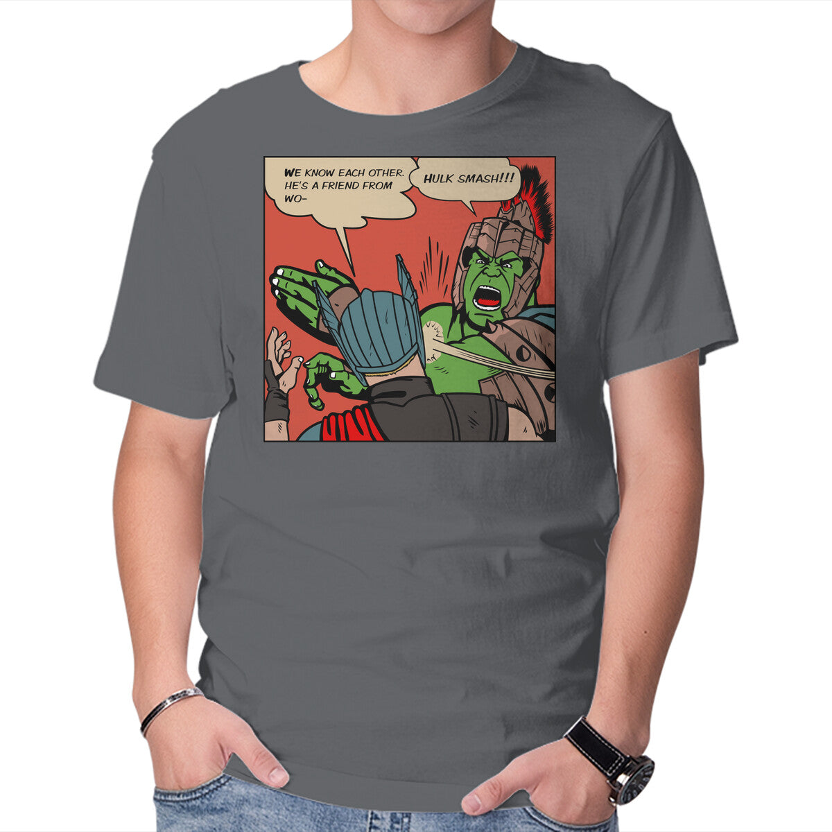 Unisex Crew Neck T-Shirt He s A Friend Graphic Short Sleeve Casual Tee XXXXL
