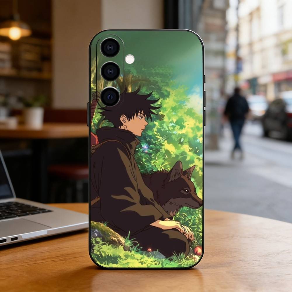 M-Megumi F-Fushiguro Phone Case Black Silicone Soft For Samsung Galaxy A73,A72,A71,A70,A53,A52,A51