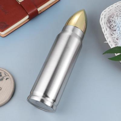 Creative 304 Stainless Steel Bullet Cup Thermos Outdoor Sports Water Bottle Military Vacuum Shell Insulated Flask Thermal Kettle