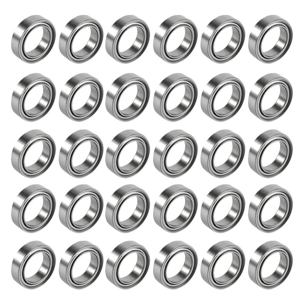 30 Pcs Thin Wall Bearing 6700ZZ 10x15x4mm Low Noise Double Shielded Small Bearings