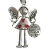 Christmas Tree Alloy Hanging Decoration Girl Love Heart Snowman Reindeer Shape Hanging Ornament Friends Family Neighbors Holiday Gift