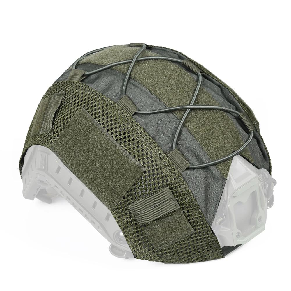 Tactical Helmet Cover with Elastic Cord for FAST Helmet Airsoft Paintball Wargame Gear CS MH PJ BJ Helmets Cover 15 Colors