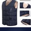 Middle-aged and Elderly Men's Vest Grandpa Style Warm Vest Sleeveless Men's Outerwear Cotton Vest with Fleece Lining Thickened Vest Sleeveless Jacket