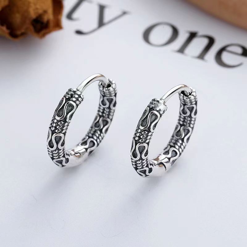 

Винтажные крутые серьги-кольца-хагги, гипоаллергенные серьги для мужчин и женщин, индийские бохо-украшения