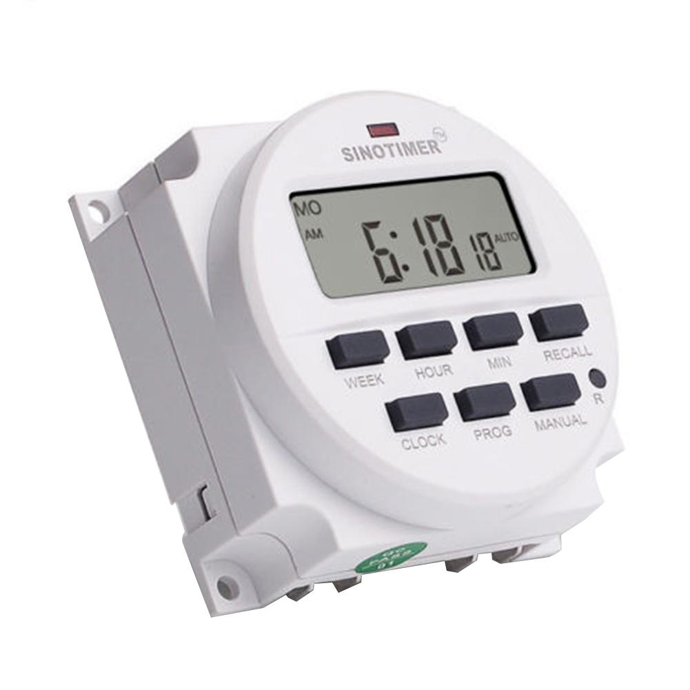 12V/24V/110V/220V AC/DC Digital Intelligent Power Timer Switch Programmable Relay Control Timer
