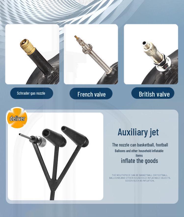 High-Pressure Electric Air Pump for Bikes, Cars, Motorcycles, and Sports Equipment.