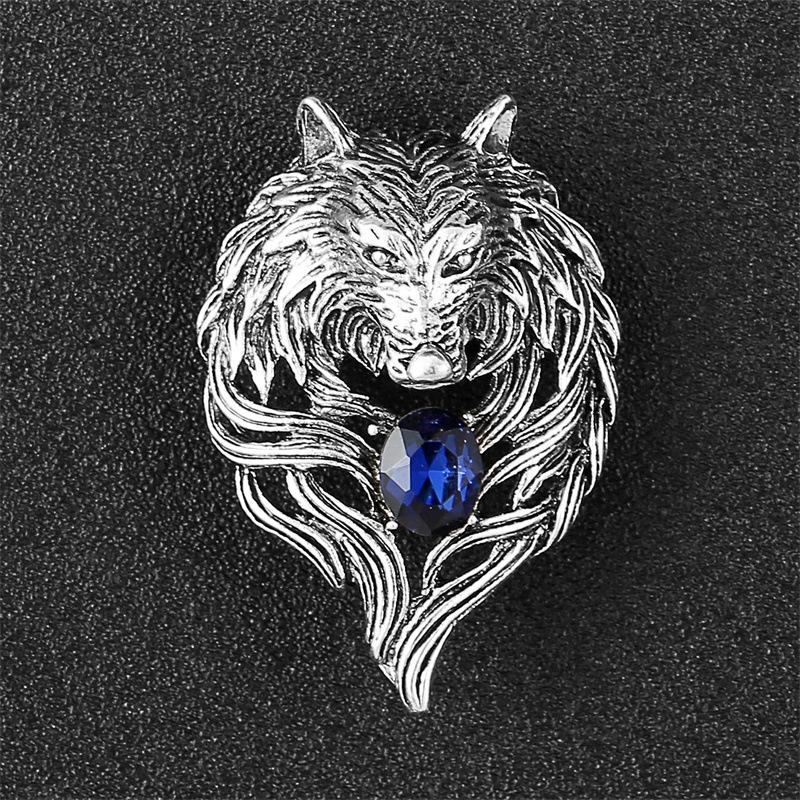 Luxuriöse Trend-Brosche: Wolf-, Löwen- und Adlerdesigns in europäischen und amerikanischen Stilen