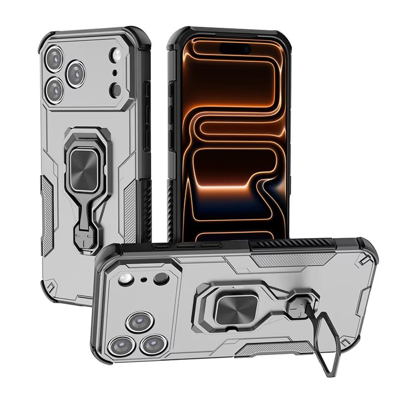 Matte Armor Kickstand Bracket Holder Case For For Iphone 17 13 15 14 16 Pro Max Plus 16e Shockproof Cases For For Iphone Air Accessories
