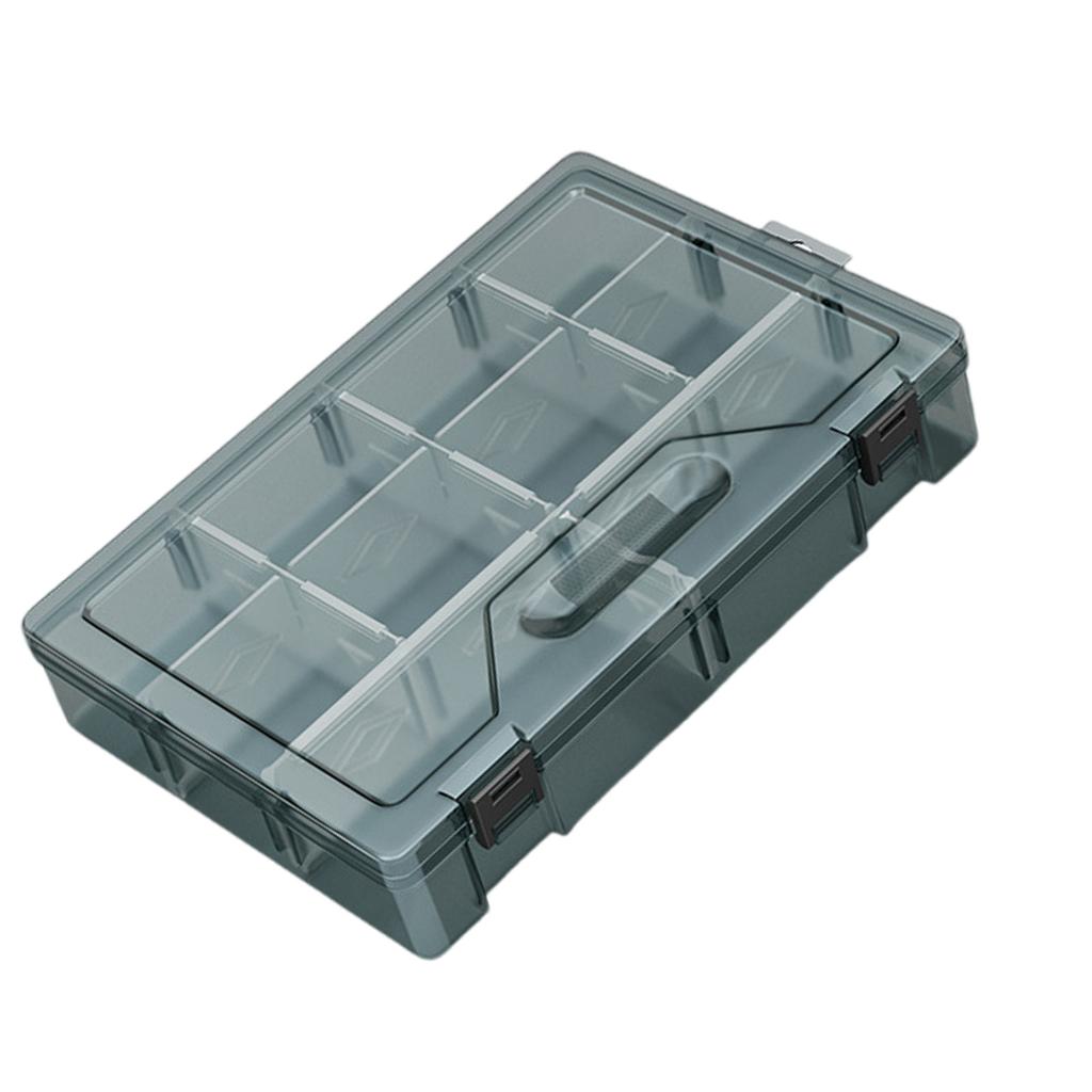 Plastic Tool Parts Box Storage Screw Box Tool Classification Electronic Drill Bit Accessories Thickened Grid Box