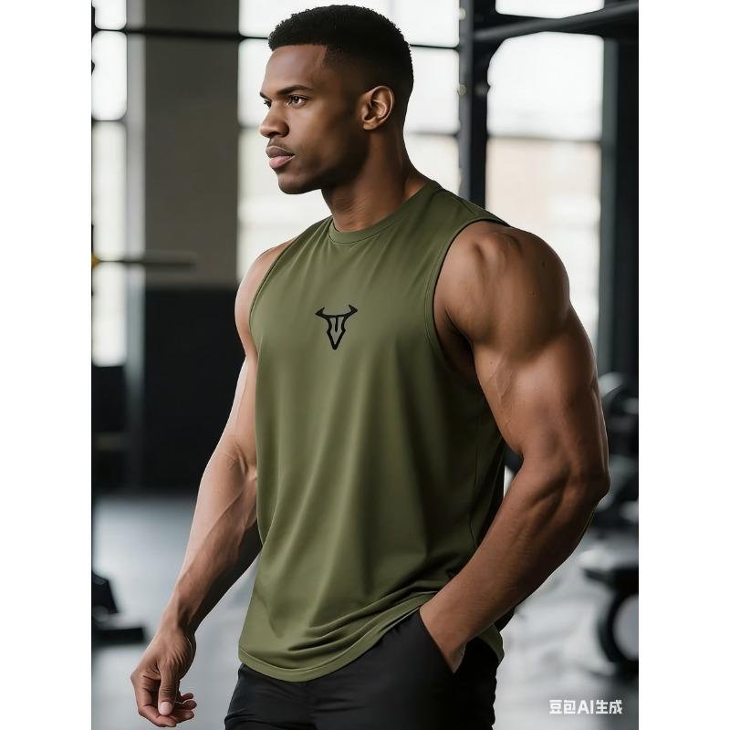 Débardeur Musculation Fitness Entraînement Été Frais Séchage Rapide Respirant Sans Manches T-shirts Homme Fitness Course Sport Débardeurs