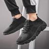 Scarpe da Corsa da Uomo Taglie Forti in Rete Flyknit - Sneakers Casual alla Moda Stile Coreano