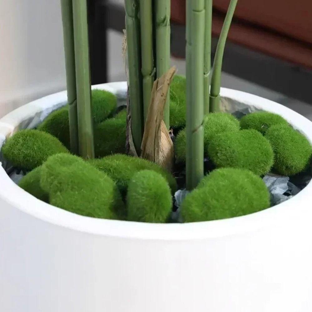 Micro Landscape Decor Artificial Moss Rocks Green Fake Moss Stone Landscape Design