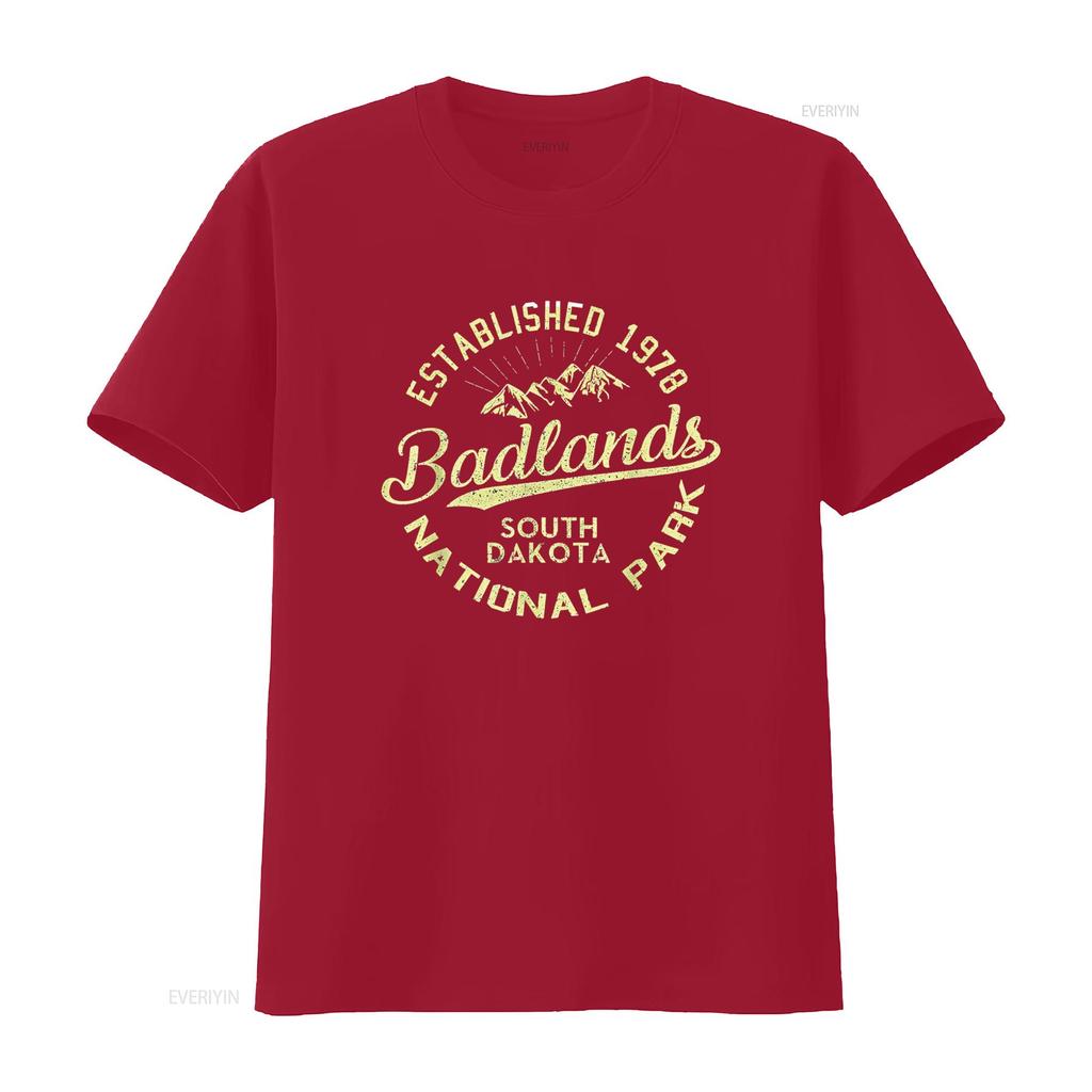 Badlands Nationalpark Wandern Retro Vintage South Dakota T-Shirt vintage gewaschen dehnbar stilvoll bequem Designerkleidung