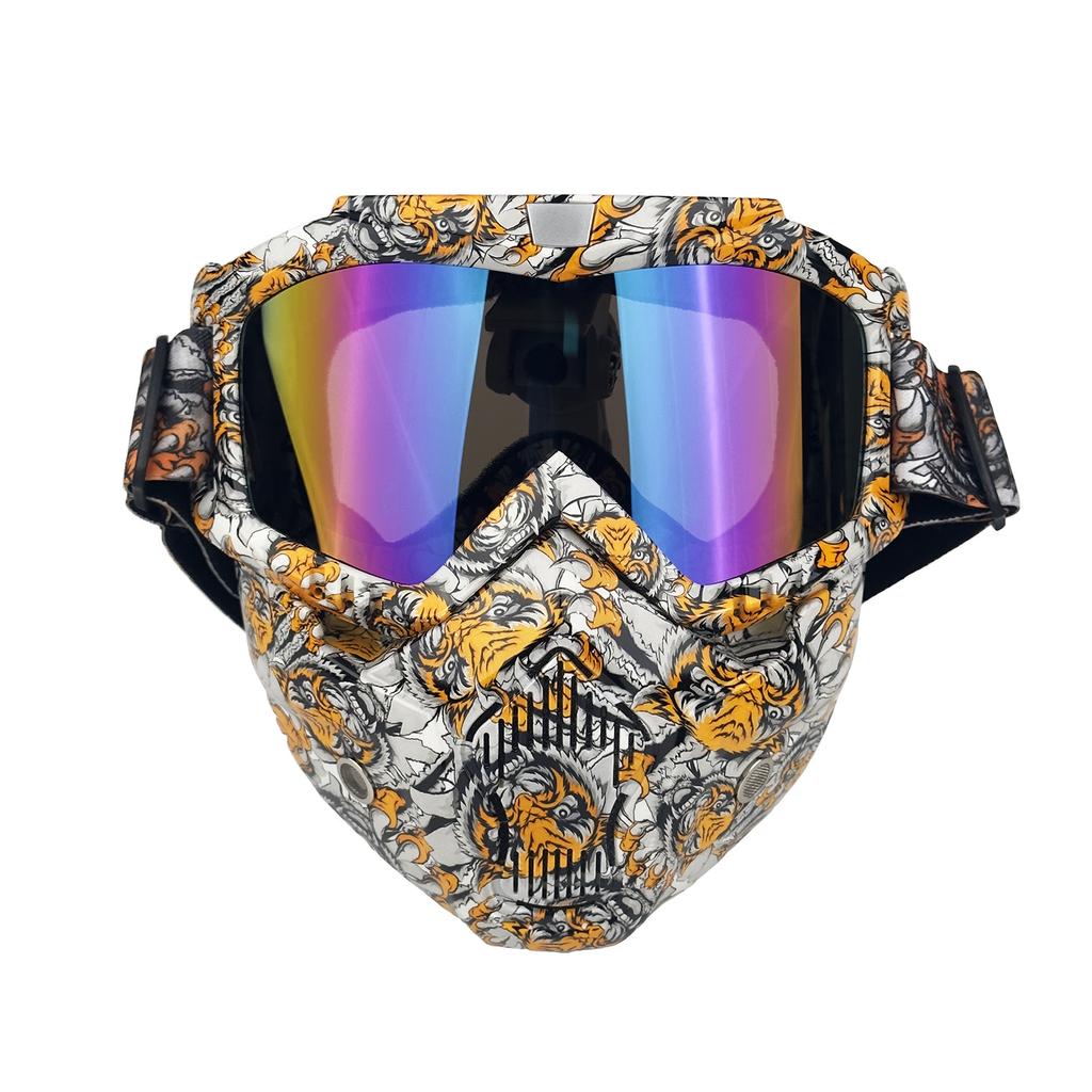 Glasses Water Turning Ghost Head Goggles Mask Motorcycle Riding Mask Windproof Warm Outdoor Protection