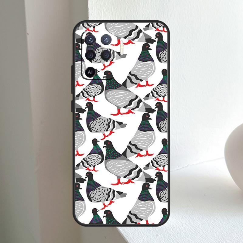 The Pigeons For OPPO A96 A76 A16 A5 A6 Pro A15 A17 A57 A18 A38 A58 A78 A98 A54 A74 A94 A40 A60 A80 Case