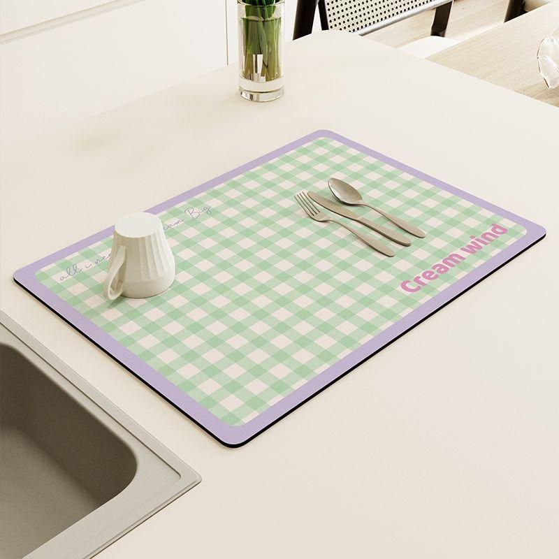 

Checkerboard Pattern Machine Drip Mat with Non-Slip Rubber Sole Anti-Dirt for Coffee Machine Kitchen Sink Bathroom Countertop (as the picture,20x30cm)