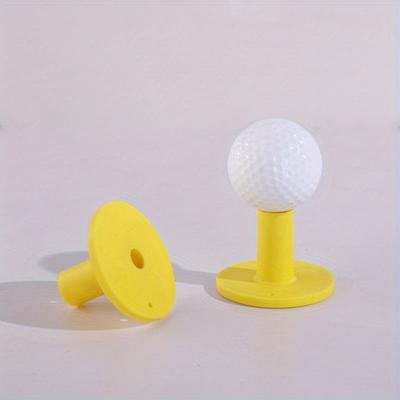 2pcs Rubber Golf Tees Stability Tee Holder Golf Training Aid for Driving Range and Practice Mat New