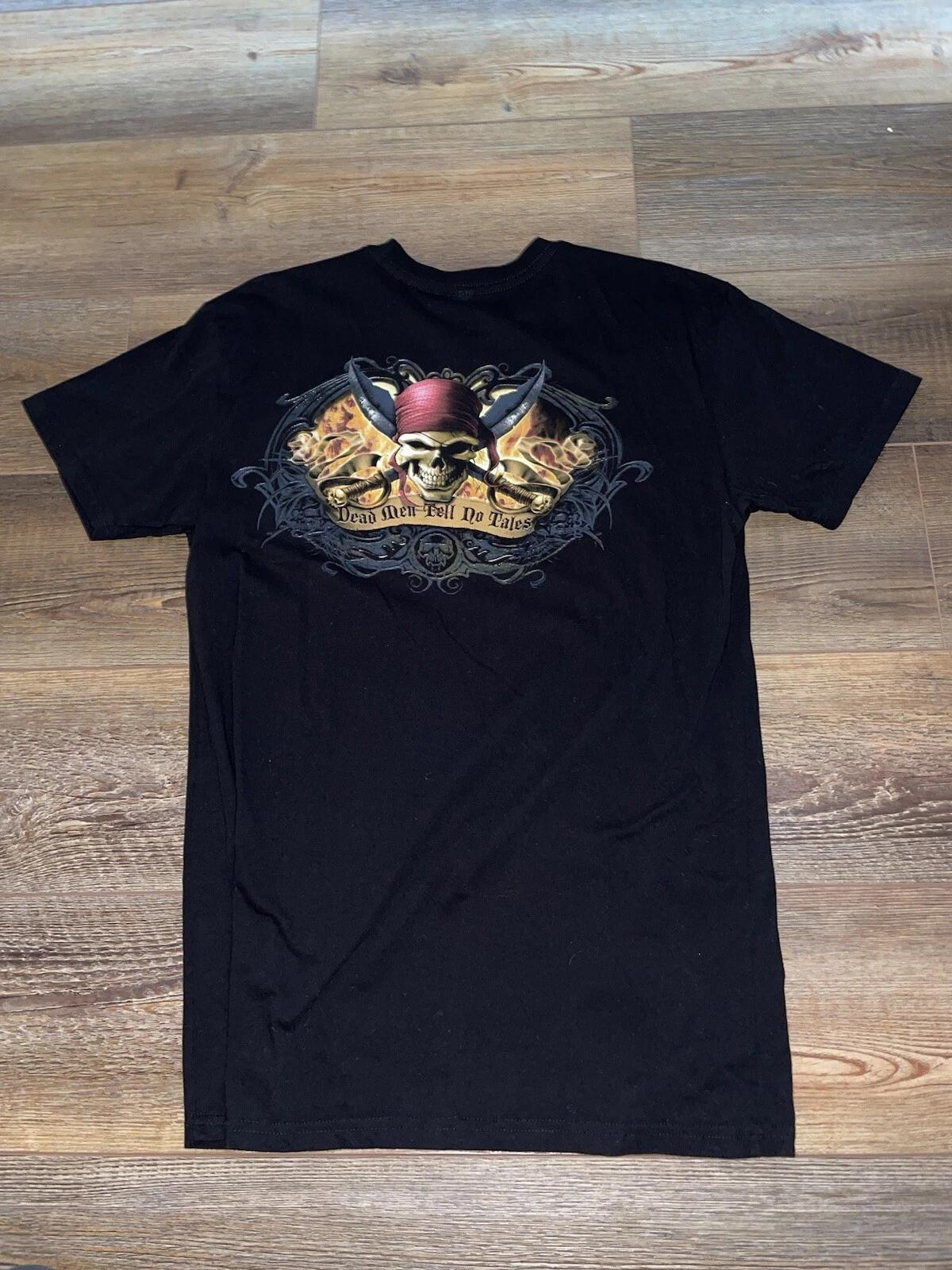 Disney Pirates Of The Caribbean Dead Man Tell No Tales Shirt Size Large Mens 4XL