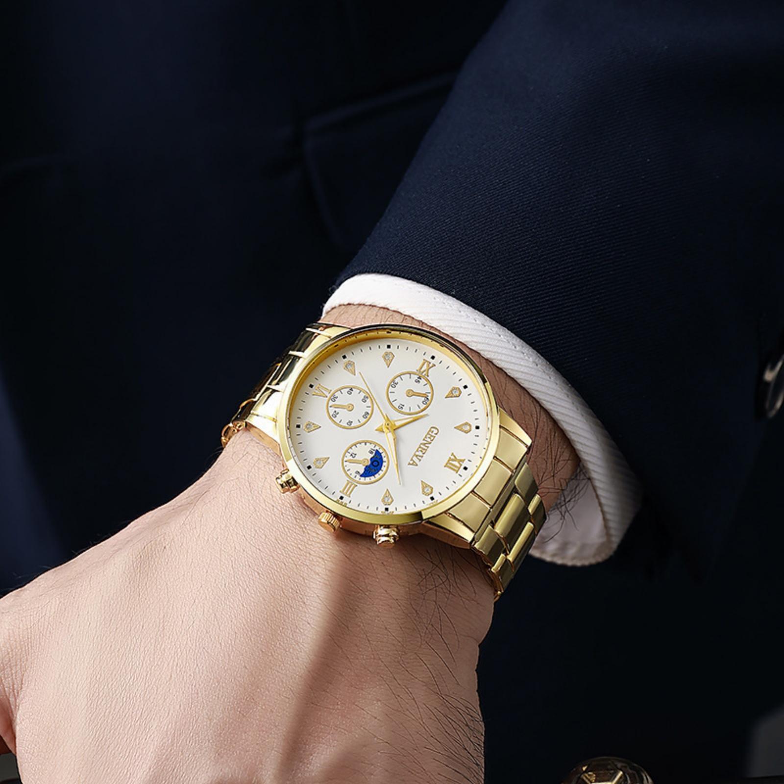 

Мужские водонепроницаемые светящиеся наручные часы-будильник для бега One Size белый