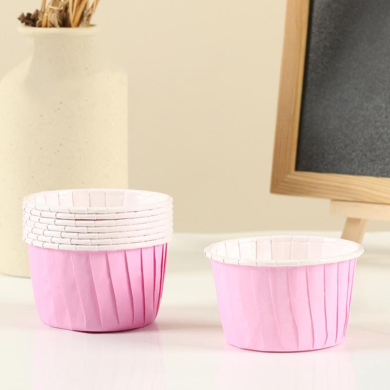 

50PCS Mini Muffins Cup High Temperature Resistant Paper Cupcake Wrappers Oilproof Liners DIY Baking Cups Cases Cake Mold