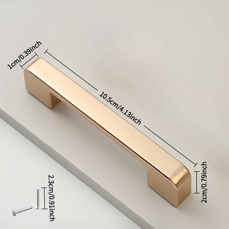 1 Stück/4 Stück Moderne und einfache gebogene Schrankgriffe und gebogene Kleiderschrankgriffe aus ABS-Material fühlen sich im Winter nicht kalt an Sie sind