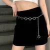 Fashion Heart Shape Pants Belt Adjustable Extended Chain Long Tassel Dress Belt Waist Chain Clothing Accessories