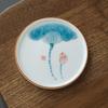 Hand-Painted Ceramic Teacup Coasters (2-Pack)