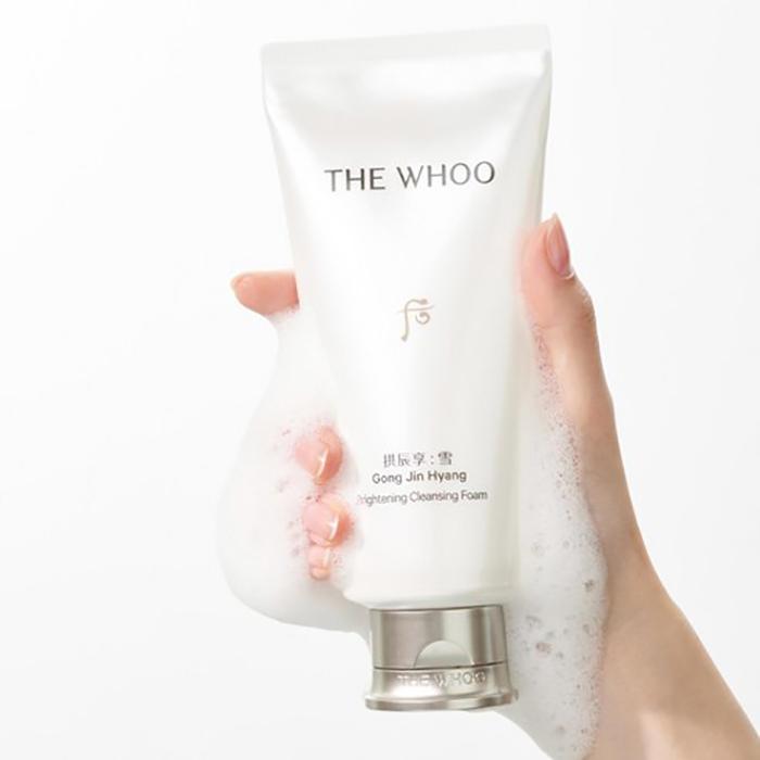 The History of Whoo Gongjinhyang Seol Brightening Cleansing Foam – Radiant Whitening Purifying Face Wash for Clear & Luminous Skin, Korean