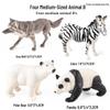 Kids' Arctic Animal Model Set: Polar Bear, Arctic Hare, Reindeer & Beluga Whale