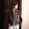 Children's Retro Leather Jacket: Stylish Spring/Fall Boys' Motorcycle-Style PU Leather Jacket