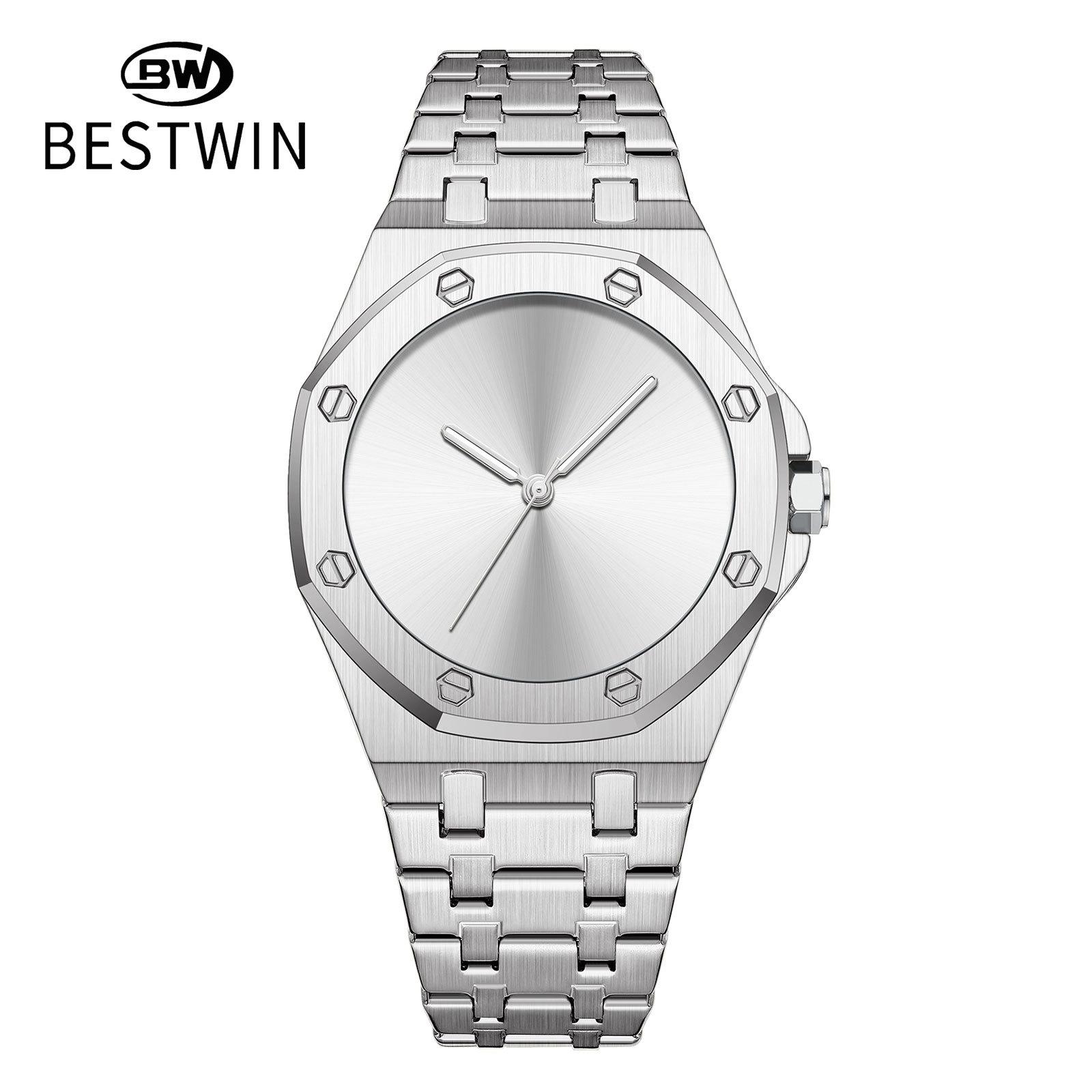 Simple Glossy Eight-Sided Waterproof Quartz Men S Watch Men S Doctor Pass Bestwin Luminous Light