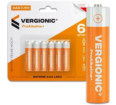Alkaline Batteries 6 Pcs AAA R03 Universal