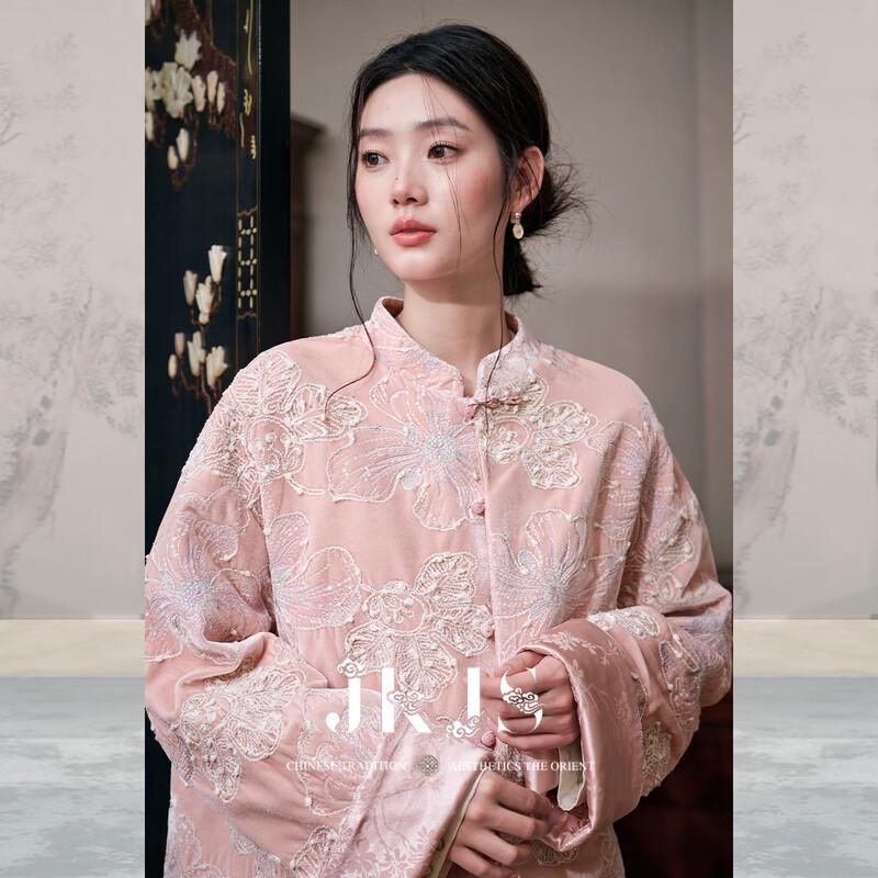 

JK&JS New Chinese Style Velvet Embroidered Jacket L