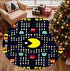 PAC Pattern Round Rug, Indoor/Outdoor Mat, for Picnic, Gameroom, Bedroom, Office, Living Room, Home Decor Carpet, Birthday Gift