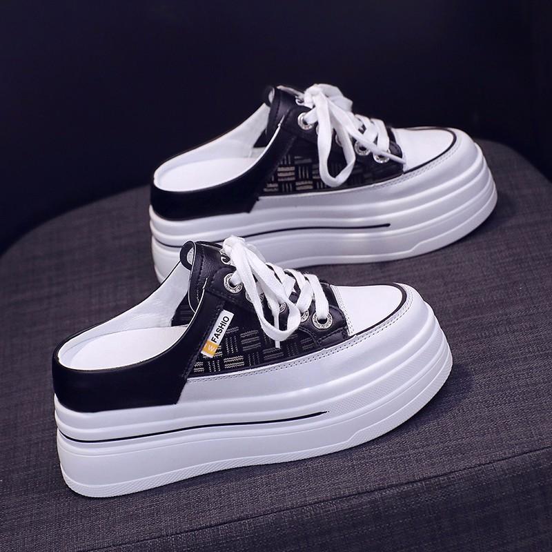 Thick-soled Half-slippers Soft-soled Summer Fashion Shoes Anti-slip Casual One-line Beach Sandals