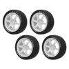 4Pcs 1Celsius10 RC Tires Plastic Rubber Smoothly   Strong Cushioning RC Wheels Replacement for    01  02