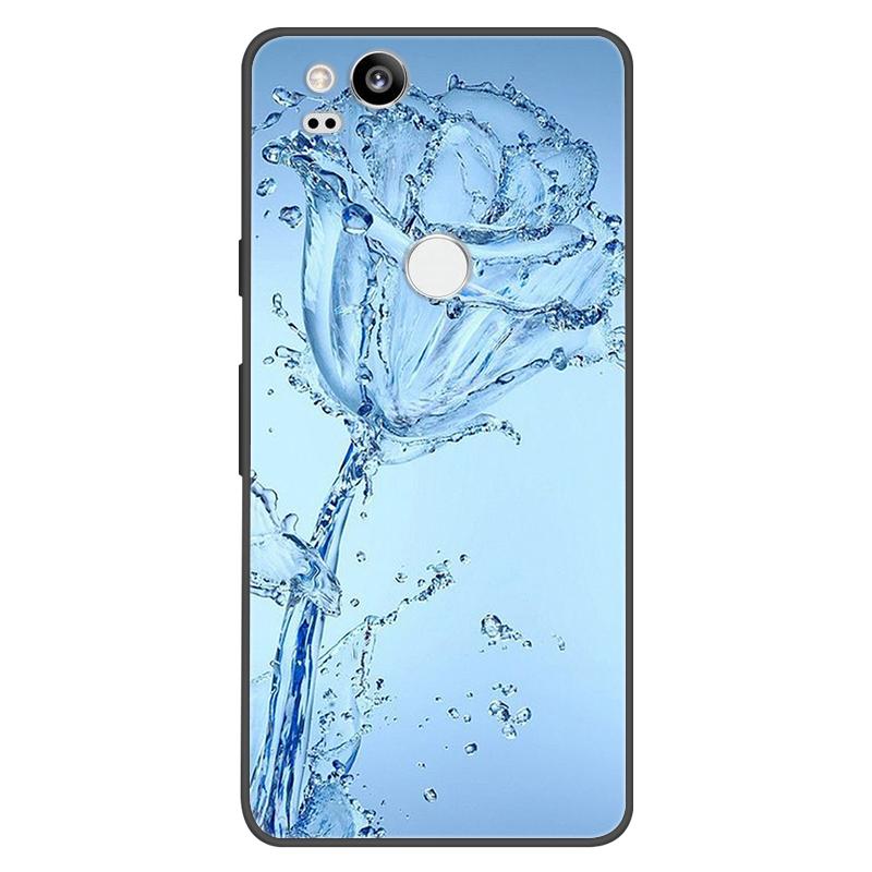 For Google Pixel 2 Case Soft Black Silicone Bumper Butterfly Phone Cover for Googe Pixel2 2XL Pixel2XL 2 Cases Fundas Coque