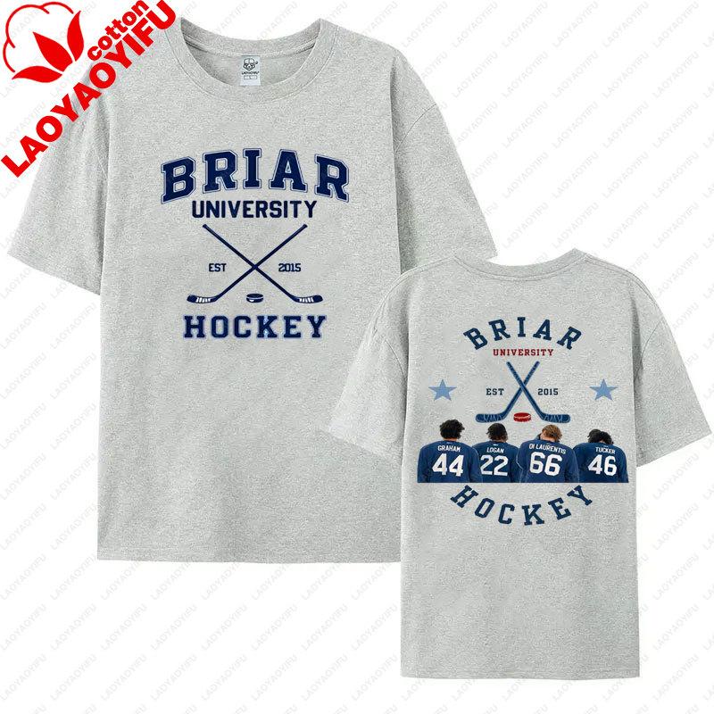 Off Campus Logan 22 T-Shirts Briar University Hockey Unisex Unisex Y2k Kleidung Neuer Stil 2-seitig bedrucktes Baumwoll-T-Shirt Streetwear
