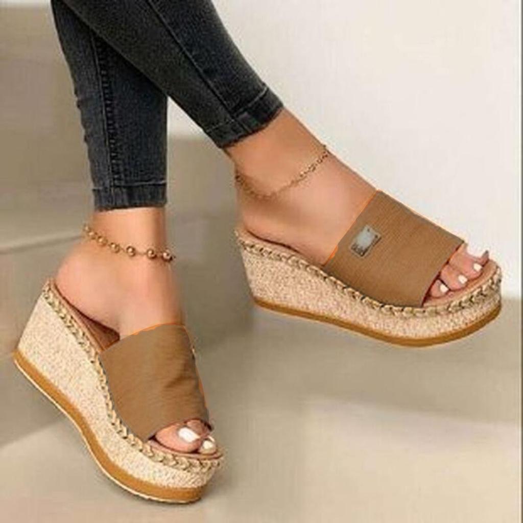 Sandalen - Damensandalen, Absatz, Riemen, Sommer Strandmode