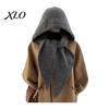 Women Winter Hat Knit Hooded Scarf Hat, Pullover Balaclava Hood, Soft Warm Ear Protection Skull Cap for Cold Weather Hood