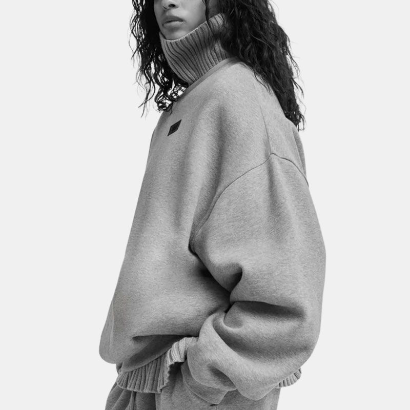 Fear of God Essentials Crewneck Sweatshirt Light Heather Grey Men Tops 192SP244686F