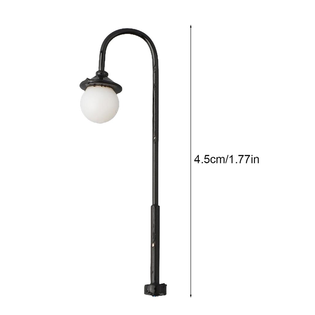 Approx. 45mm Complete Lamps Model Railway Led Street Lights With Wires And LEDs