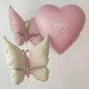 1/5pcs Butterfly Birthday Balloons Heart Shaped Aluminum Film Balloons Party Supplies Wedding Valentine's Day Room Decor