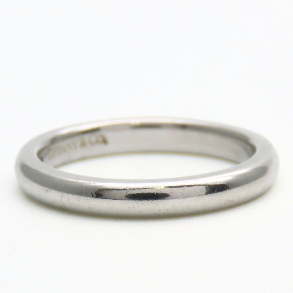 Used TIFFANY&Co. Ring Stacking Band Elsa Peretti EU#49 Silver925/Ruby 2.6g Silver