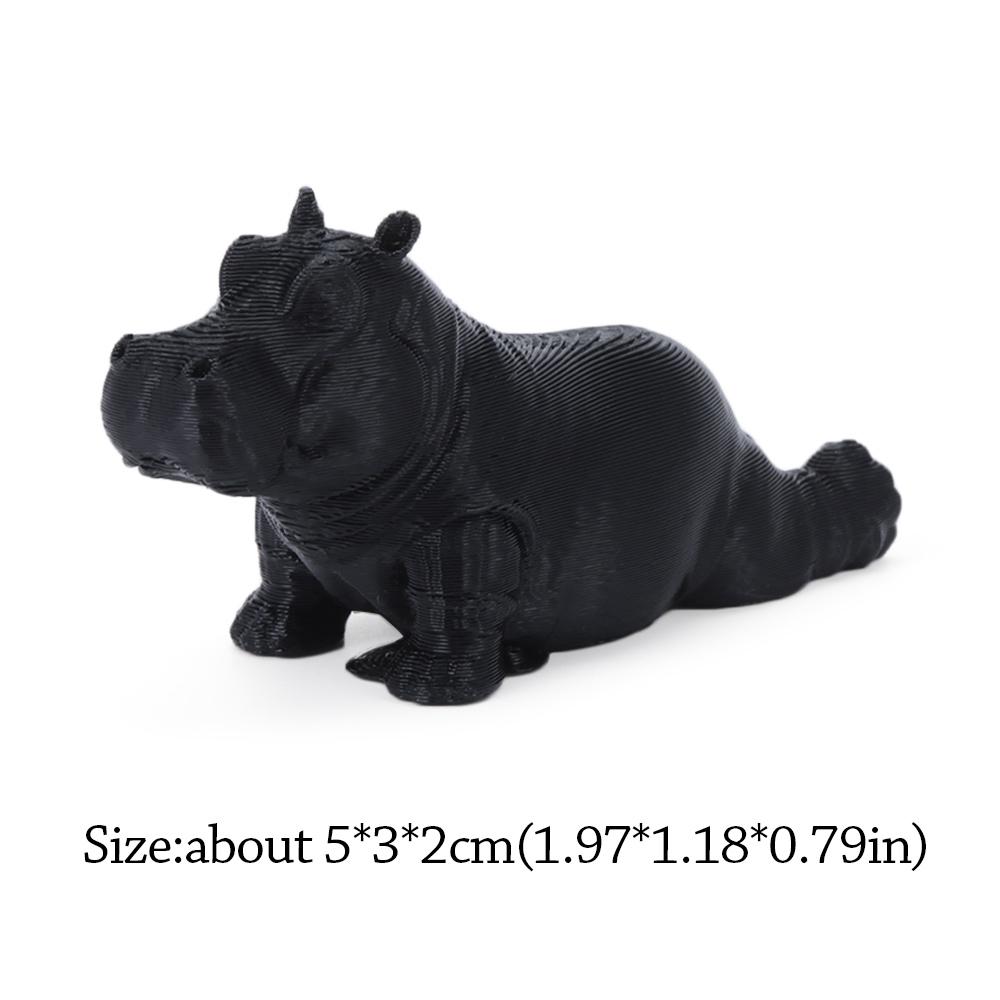 3D-Druck Yoga Flusspferd Statue Harz Flusspferd Figur Flusspferd Dekorative Ornamente Mehrere Stile Mini