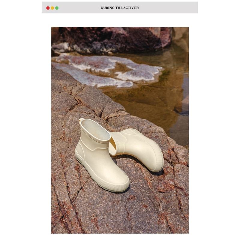 British Style Short Rain Boots Women's Fashion Outdoor Non-slip Water Shoes